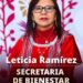 Ariadna Montiel celebra el nombramiento de Leticia Ramírez en la Secretaría de Bienestar