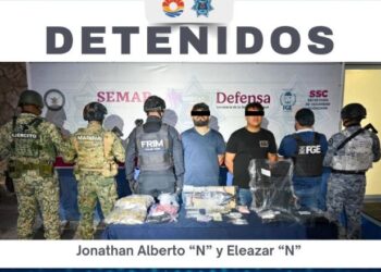 ⛓️🚔/ Operativo Blindaje Cancún deja detenidos y decomiso de drogas, chaleco balístico y aditamento para arma