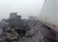"Choque múltiple por neblina en Autopista "cumbres de Maltrata" deja un muerto"