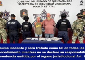 Detención de dos extranjeros en Mahahual por delitos contra la salud