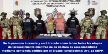 Detención de dos extranjeros en Mahahual por delitos contra la salud