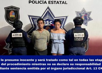 Detención de dos personas en Cancún por el delito de resistencia de particulares