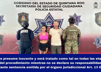 Detención de una pareja en Cancún por el delito de encubrimiento por receptación