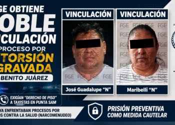 🚨 Extorsión a taxistas en Cancún: FGE logra doble vinculación a proceso ⚖️