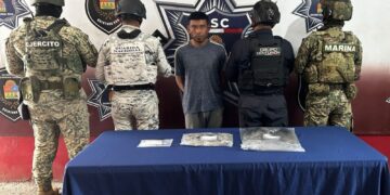Exitosa detención de presunto implicado en delitos contra la salud en Cancún