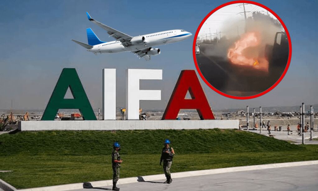 El AIFA, entre una explosión silenciada y fotos de Claudia Sheinbaum: revelan nuevos detalles de cómo el crimen organizado usa este aeropuerto