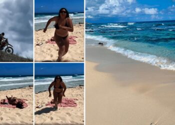 Graban intento de asalto en Cozumel a mujer que disfrutaba la playa