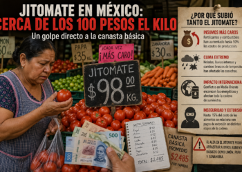🍅📈/ Precio del jitomate se dispara y roza los 100 pesos en México