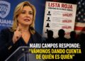 MARU CAMPOS RESPONDE: lanza mensaje tras señalamientos y menciona “lista roja de morenistas” de Estados Unidos