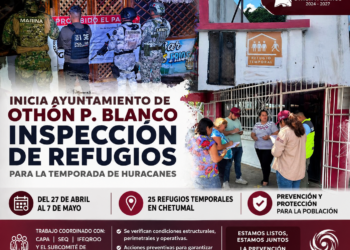 🌪️ Refugios para huracanes en Chetumal: Inicia Ayuntamiento de Othón P. Blanco inspección preventiva