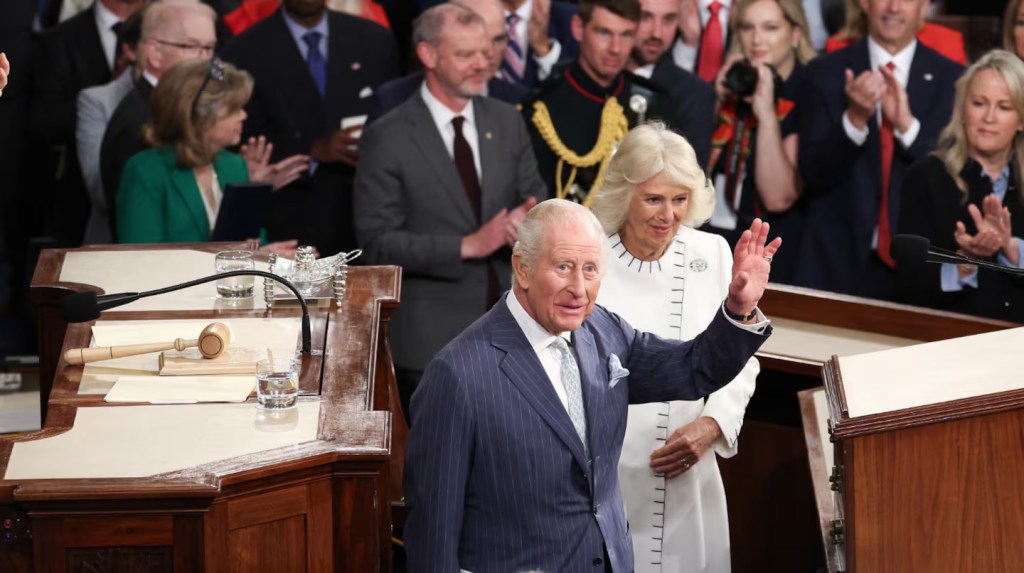 El rey Carlos III durante su discurso ante el Congreso de Estados Unidos. El monarca defendió el respaldo a Ucrania y el papel estratégico de la OTAN.
