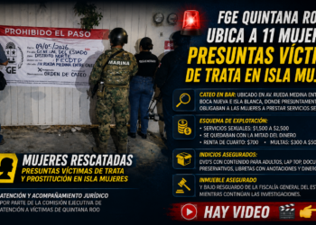 🚨🎥VIDEO// Rescatan a 11 posibles víctimas de trata en Isla Mujeres