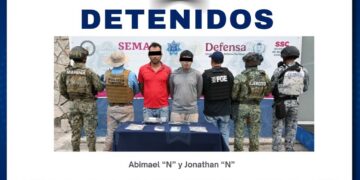 Autoridades policiacas aseguran a implicados en presunto narcomenudeo en Cancún