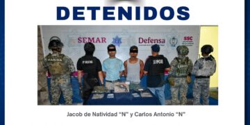 Autoridades policiacas aseguran a implicados en presunto narcomenudeo en Cancún