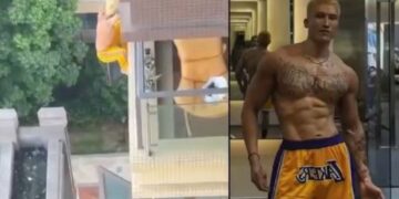 😱 Video entrenador chino cae tras huir por infidelidad