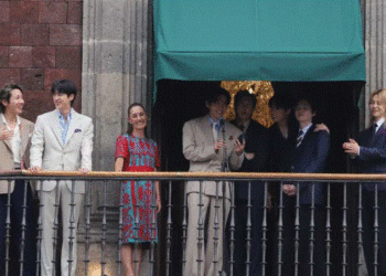 💜 BTS paraliza el Zócalo junto a Sheinbaum
