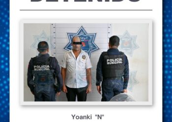 Capturan a sujeto por su probable implicación en un robo en Cancún
