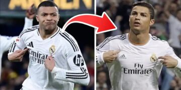 Cristiano Ronaldo le juega broma a Mbapp茅 antes del Mundial