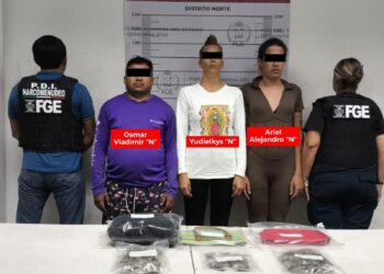 Narcomenudeo en Holbox: capturan a tres presuntos distribuidores de droga en Lázaro Cárdenas