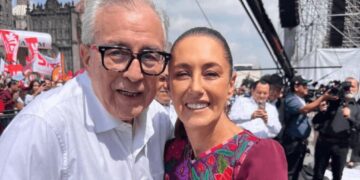 Claudia Sheinbaum en Mérida evita hablar de exfuncionarios de Rubén Rocha Moya