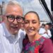 Claudia Sheinbaum en Mérida evita hablar de exfuncionarios de Rubén Rocha Moya