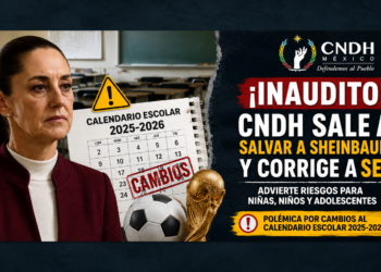 😳🤦‍♂️ CNDH sale a salvar a Sheinbaum y corrige a SEP