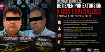 🚨 Caen alcaldes en operativos por extorsión en Morelos