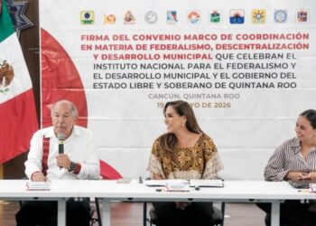 Firma Mara Lezama convenio con INAFED para impulsar municipios más eficientes y cercanos a la gente