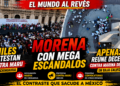 🔥 Morena con mega escándalos apenas reúne decenas; miles protestan contra Maru