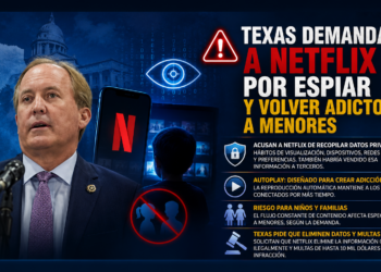 ⚠️ Texas demanda a Netflix por espiar y volver adictos a menores