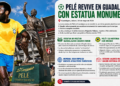 ⚽ Pelé revive en Guadalajara con estatua monumental