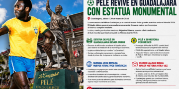 ⚽ Pelé revive en Guadalajara con estatua monumental
