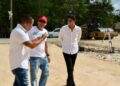 Supervisa Jacobo Arzate los avances de las canchas del Proyecto Federal Mundial Social 2026 en Isla Mujeres