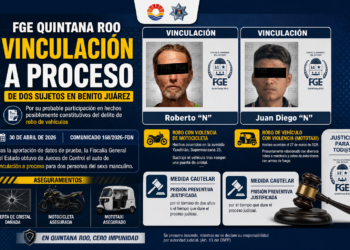 🚔⚖️ Vinculan a dos por robo de vehículos