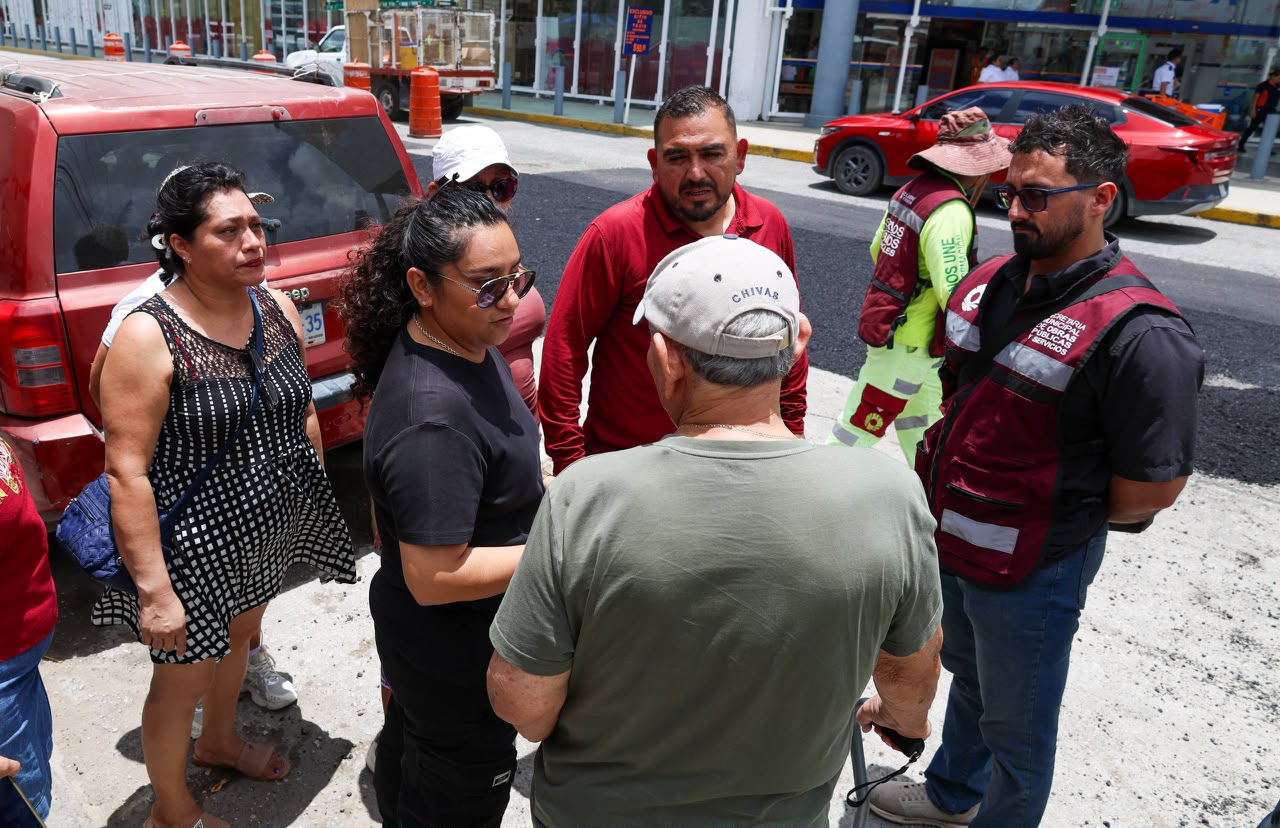 Ayuntamiento de BJ realiza bacheo en vialidades de Cancún