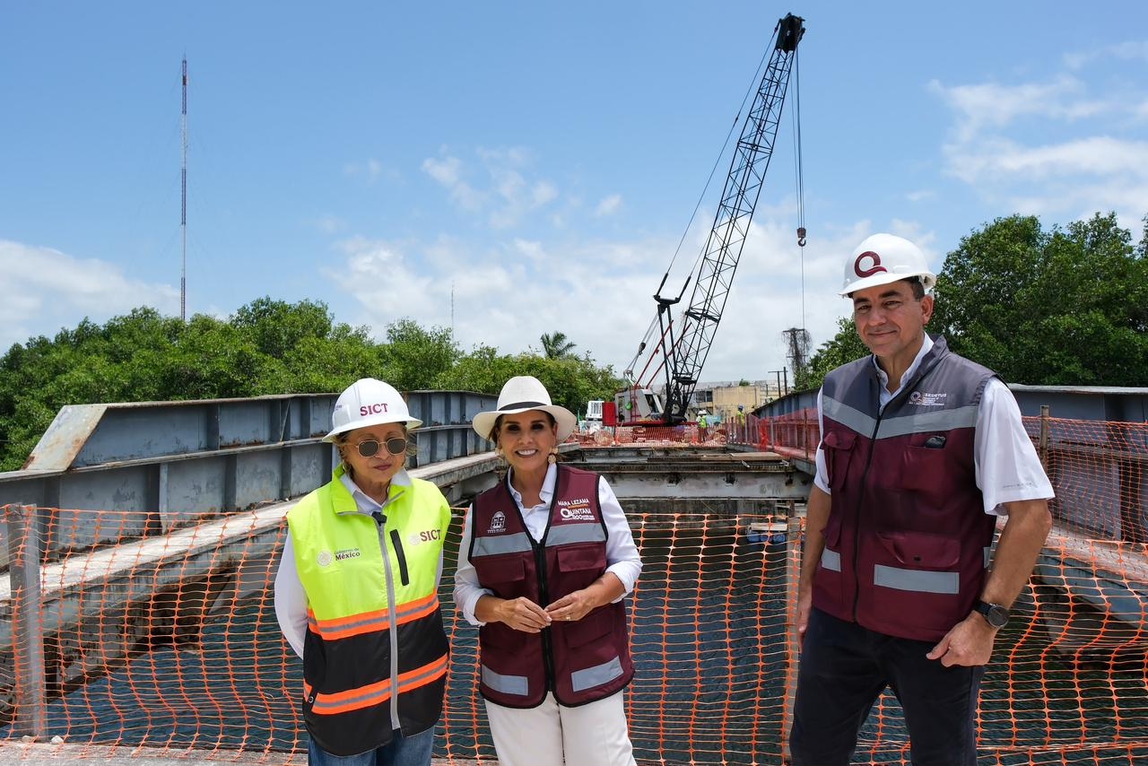Avanza 37% reconstrucción del Puente Subteniente López