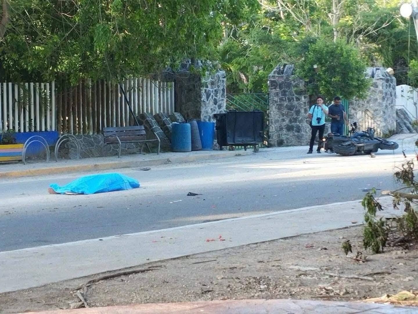 Motociclista muere tras accidente en Bacalar