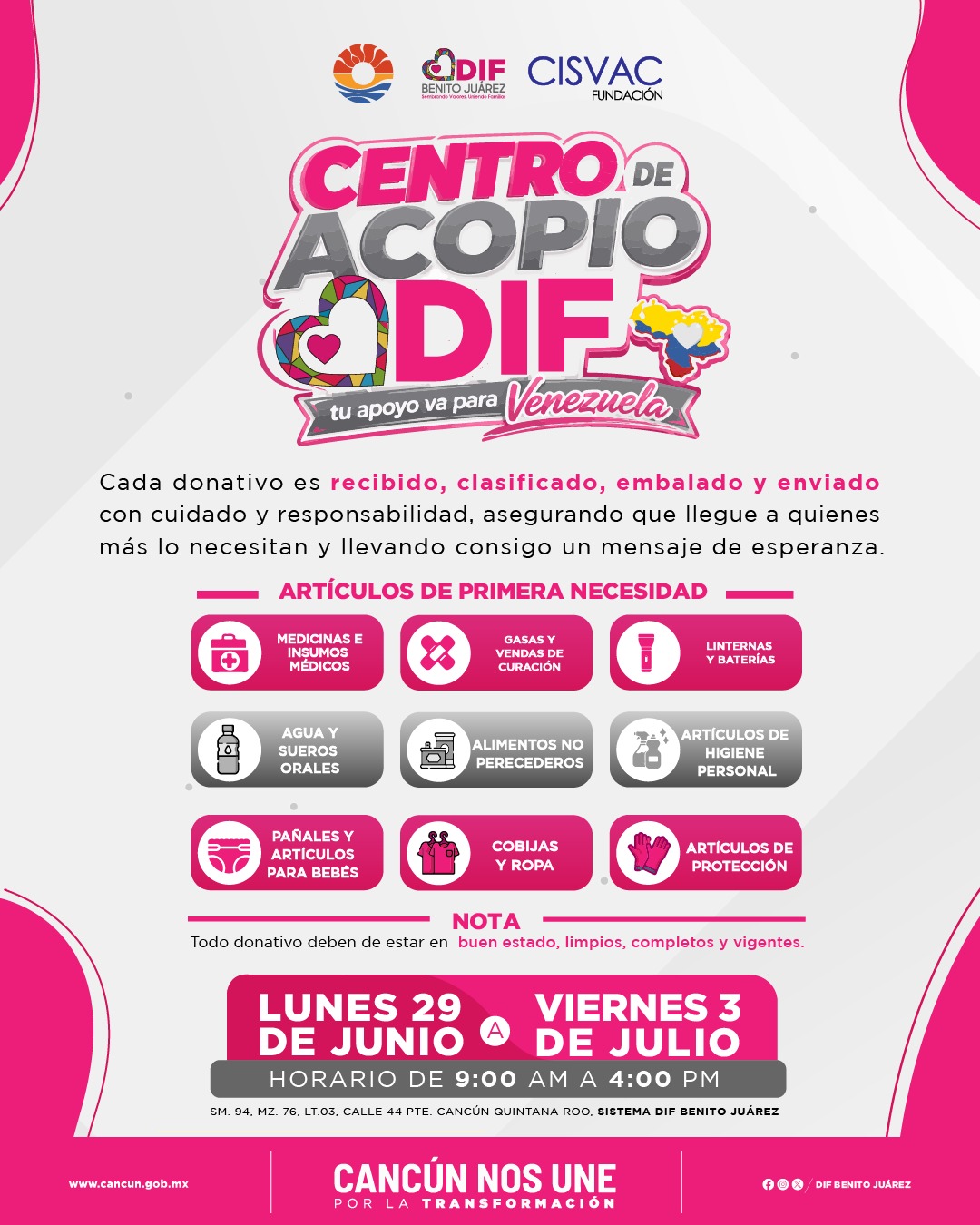 DIF Benito Juárez presenta avances en programas sociales