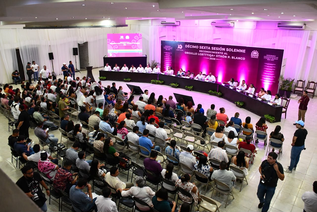 Othón P. Blanco reconoce al Orgullo LGBTTTIQA+ 2026