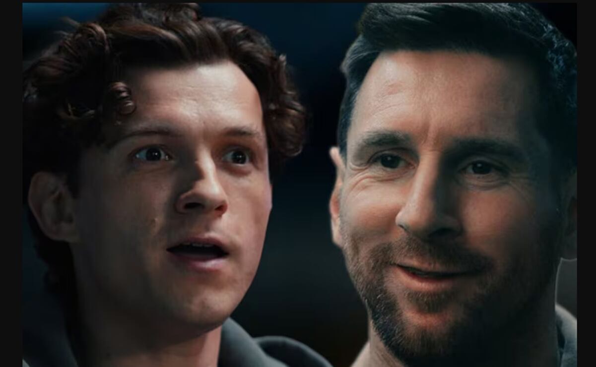 Tom Holland y Messi protagonizan encuentro previo a Spider-Man