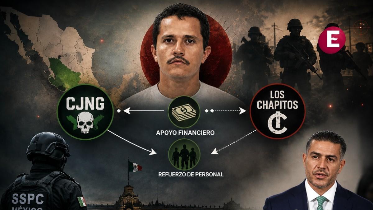 CJNG financió a Los Chapitos, revela García Harfuch