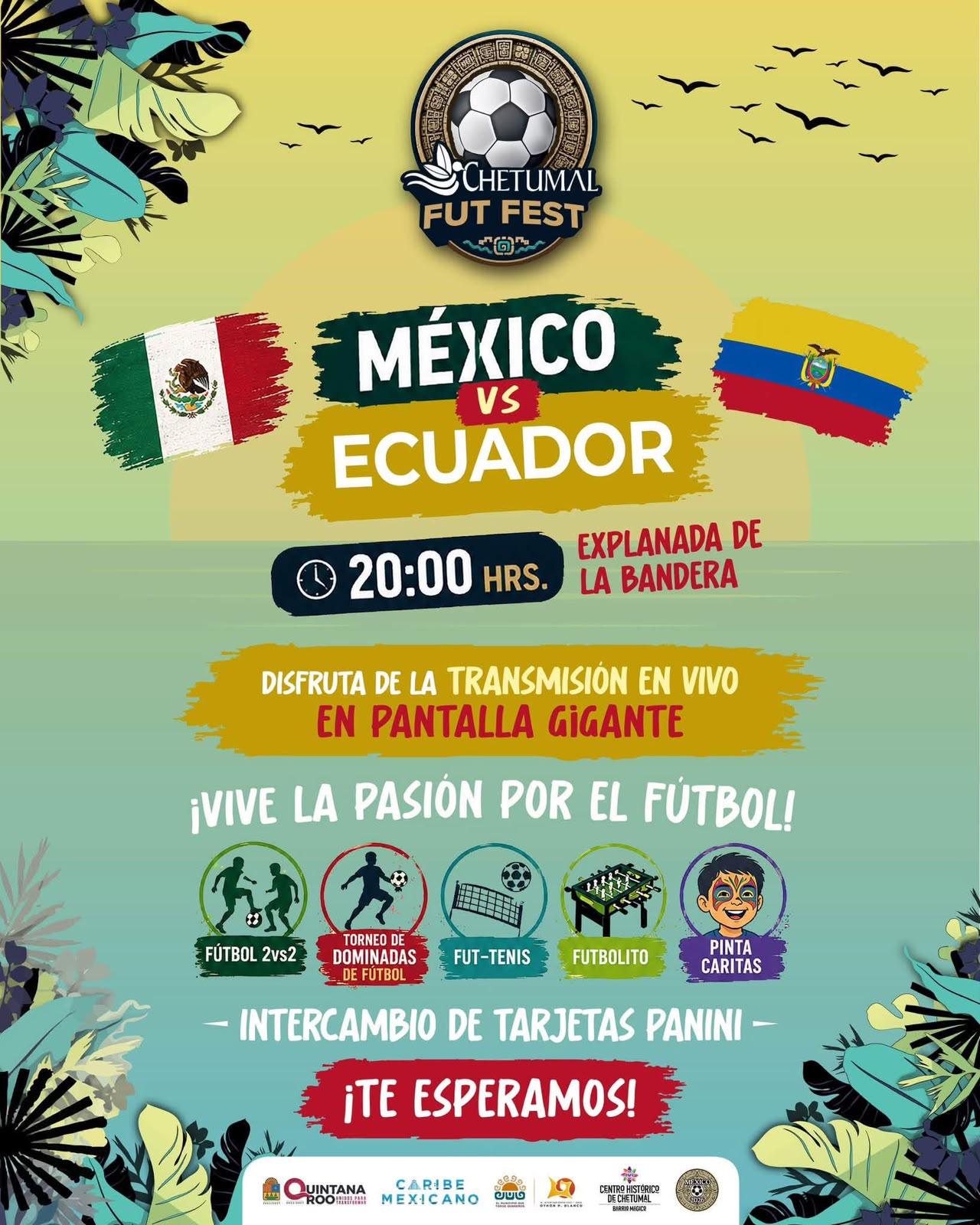 Chetumal celebra FutFest con transmisión de México vs Ecuador