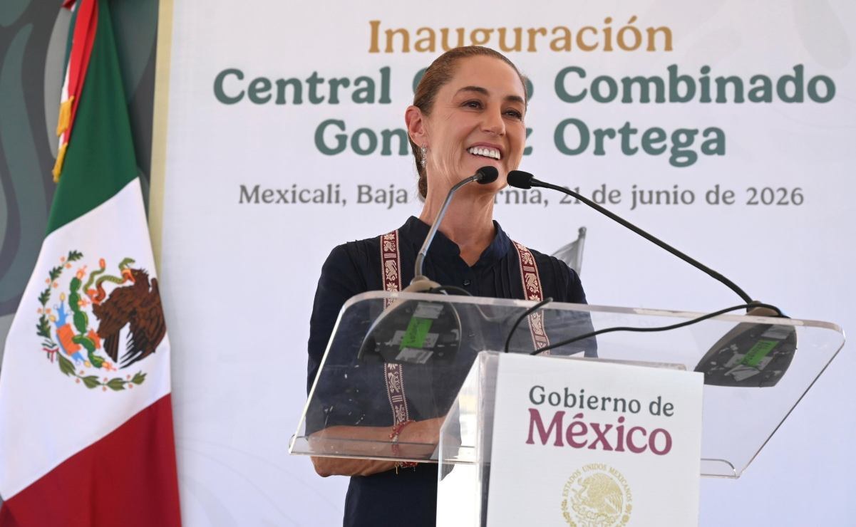 Sheinbaum inaugura central eléctrica en Mexicali