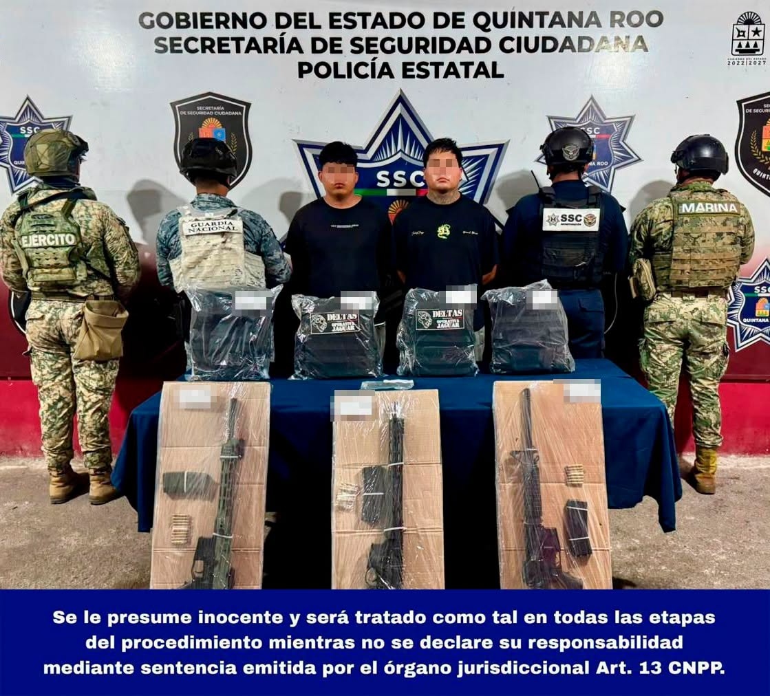 Detienen a dos por secuestro en Benito Juárez