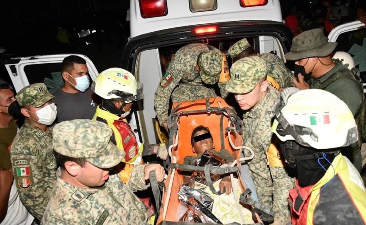 Ejército mexicano rescata a menor en Venezuela tras sismos