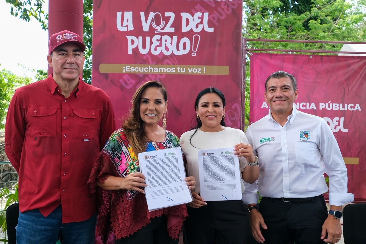 Audiencia pública mejora movilidad y entrega apoyos en Puerto Morelos