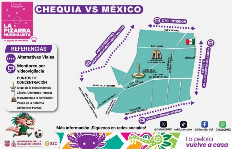 Protección Civil prevé lluvias fuertes en partido México-Chequia