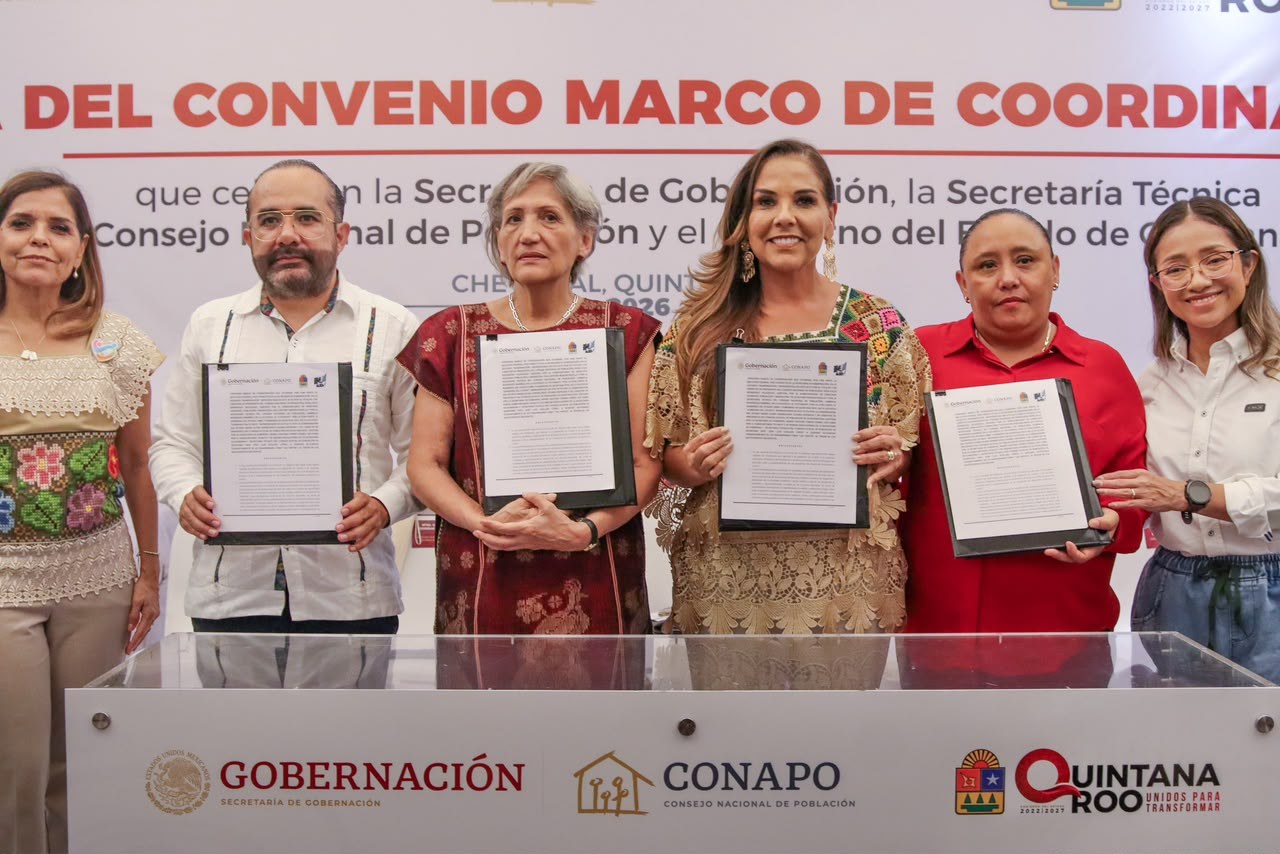 Quintana Roo firma convenio para mejorar políticas públicas