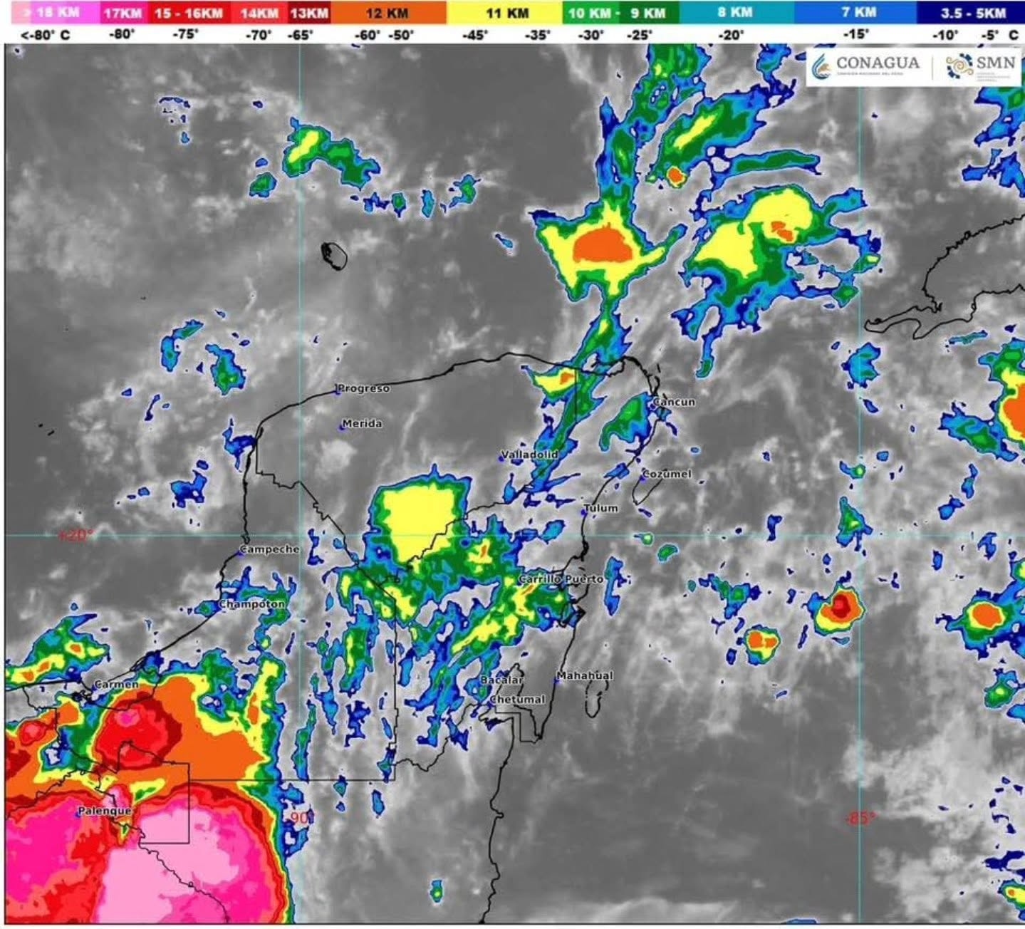 Quintana Roo enfrentará lluvias intensas y altas temperaturas