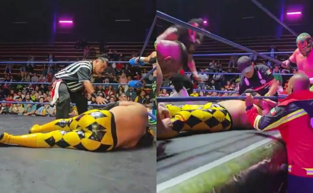 Pierroth Jr Kaoz se desvanece en función de lucha libre